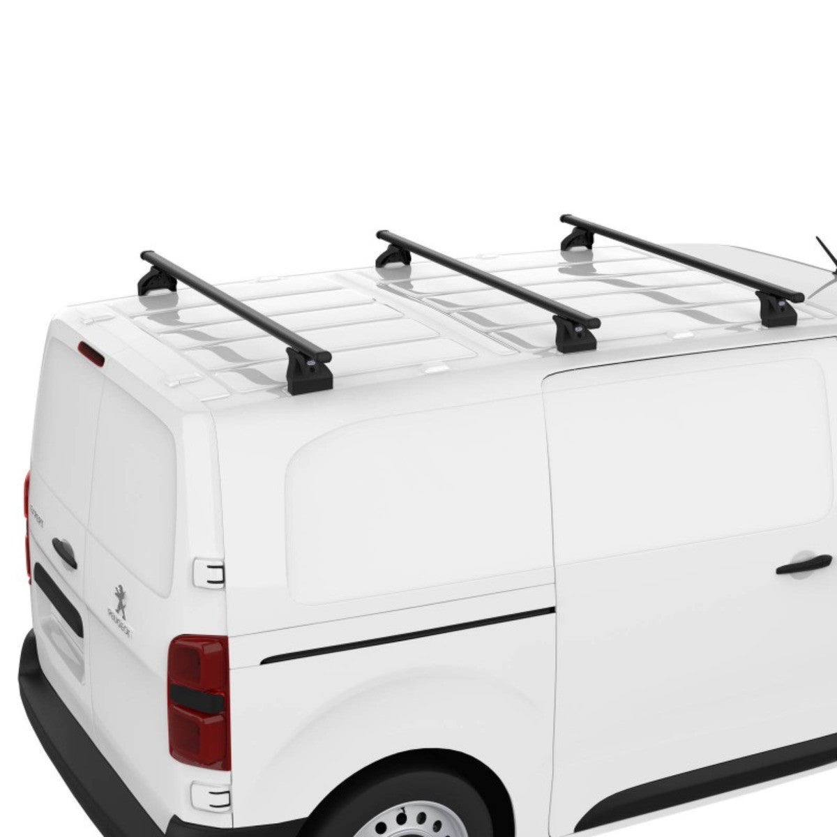 Sistem de 3 bare transversale otel CRUZ 923-068 Cargo Xpro SF160 pentru Nissan Trade L1H1 (1987-->2001) cu jgheaburi de ploaie